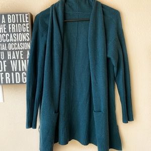 Sea bleu 100% cashmere cardigan